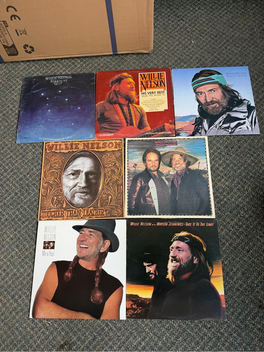 Willie Nelson Vintage Vinyl Records